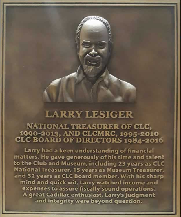 Larry Lesiger Wall of Fame