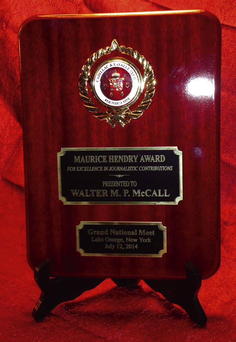 Maurice Hendry Award
